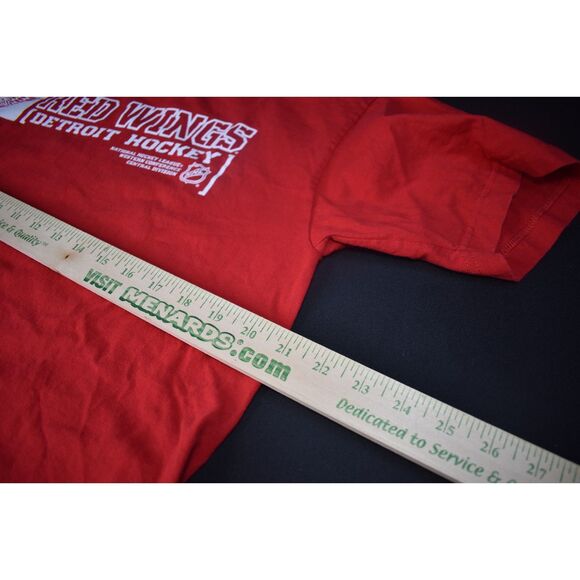 Reebok Detroit Red Wings Hockey Tee Shirt Red Size Large - Picture 3 of 4